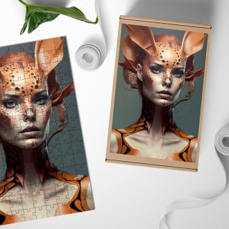 Dřevěné puzzle Vodní víla