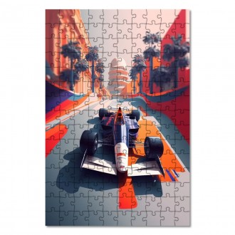 Dřevěné puzzle Formule 1