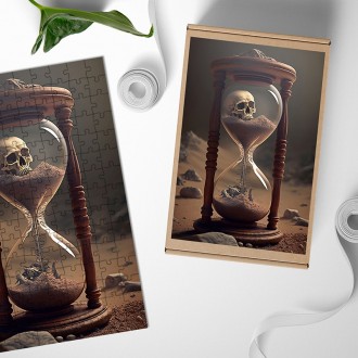 Dřevěné puzzle Čas života