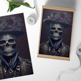 Dřevěné puzzle Pan Smrt