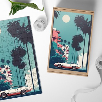 Dřevěné puzzle Malibu