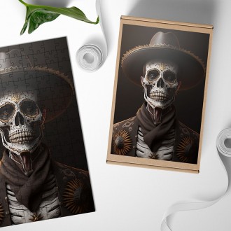 Dřevěné puzzle Pan Smrt 1