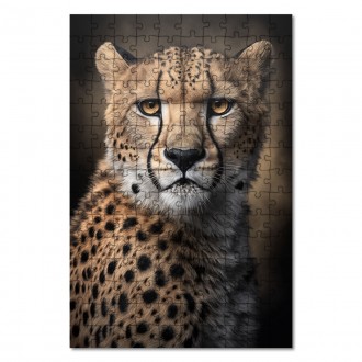 Dřevěné puzzle Gepard