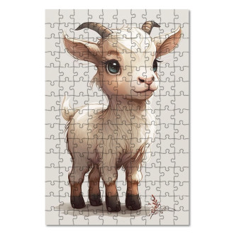 Dřevěné puzzle Malá koza