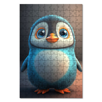 Dřevěné puzzle Roztomilý tučňák