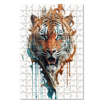 Dřevěné puzzle Graffiti tygr