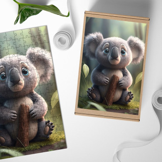 Dřevěné puzzle Roztomilá koala