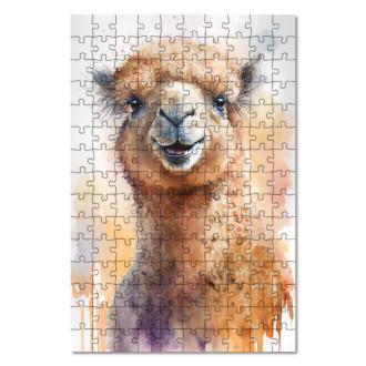 Dřevěné puzzle Akvarelový velbloud