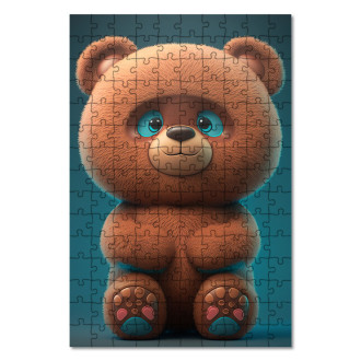 Dřevěné puzzle Animovaný medvídek