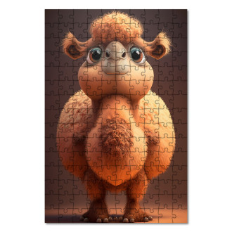 Dřevěné puzzle Animovaný velbloud