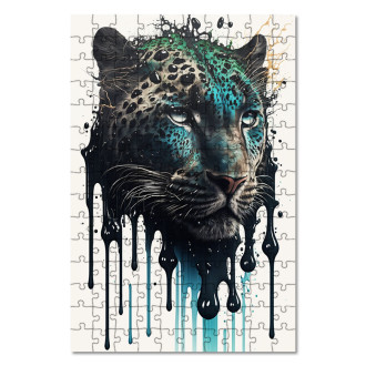 Dřevěné puzzle Graffiti jaguár