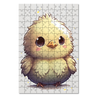 Dřevěné puzzle Malé kuře