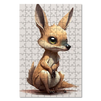 Dřevěné puzzle Malý klokan