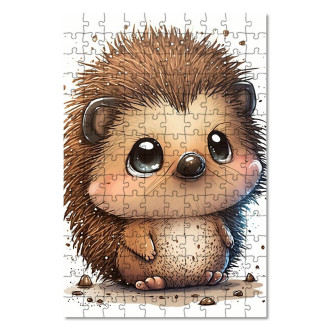 Dřevěné puzzle Malý ježek