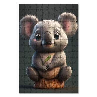 Dřevěné puzzle Animovaná koala