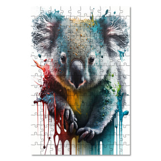 Dřevěné puzzle Graffiti koala