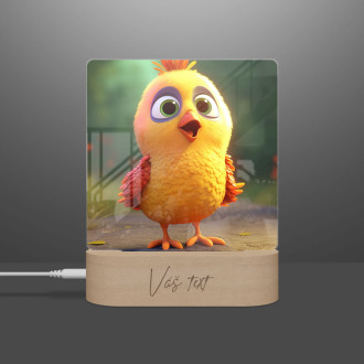 Dětská lampička Roztomilé animované kuře