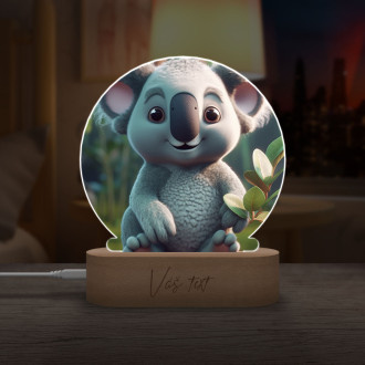 Dětská lampička Roztomilá animovaná koala 1