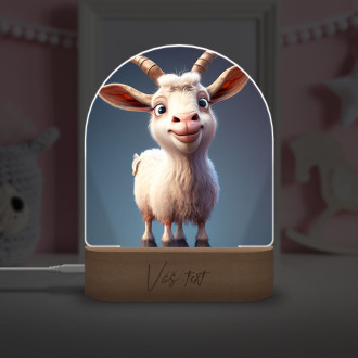 Dětská lampička Roztomilá animovaná koza 2