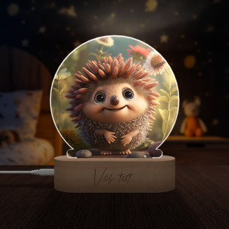 Dětská lampička Roztomilý animovaný ježek 2