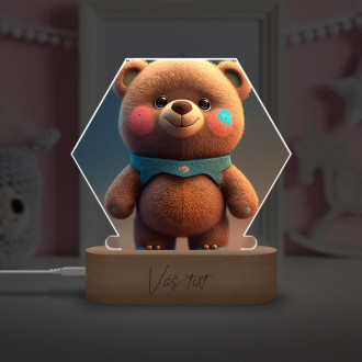 Dětská lampička Roztomilý animovaný medvídek
