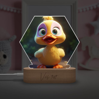 Dětská lampička Roztomilá animovaná kachna