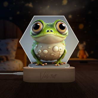 Dětská lampička Roztomilá animovaná žabka 1