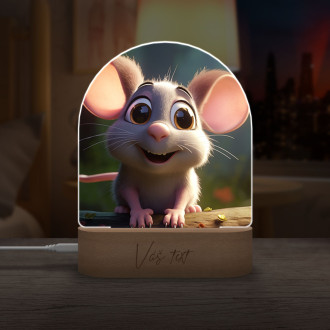Dětská lampička Roztomilá animovaná myška