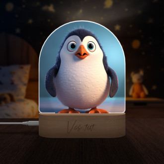 Dětská lampička Roztomilý animovaný tučňák 1