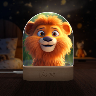 Dětská lampička Roztomilý animovaný lev 1