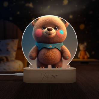 Dětská lampička Roztomilý animovaný medvídek