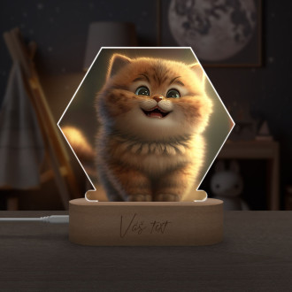 Dětská lampička Roztomilá animovaná kočka 3