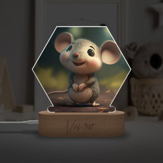 Dětská lampička Roztomilá animovaná myška 1