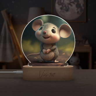 Dětská lampička Roztomilá animovaná myška 1