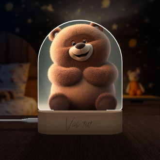 Dětská lampička Roztomilý animovaný medvěd
