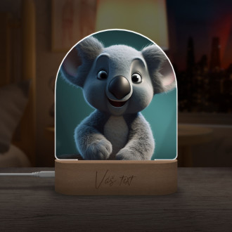 Dětská lampička Roztomilá animovaná koala
