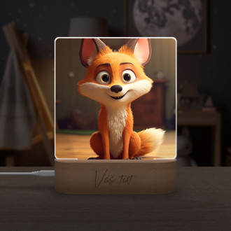 Dětská lampička Roztomilá animovaná liška