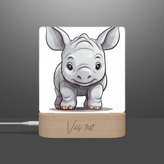 Dětská lampička Kreslený Nosorožec