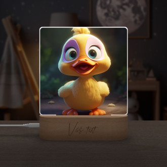 Dětská lampička Roztomilá animovaná kachna