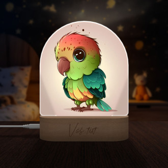 Dětská lampička Kreslený Papoušek