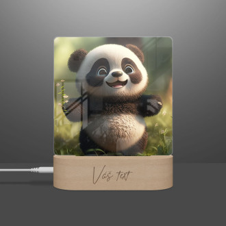 Dětská lampička Roztomilá animovaná panda