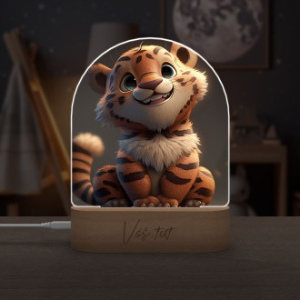 Dětská lampička Roztomilý animovaný tygr 2