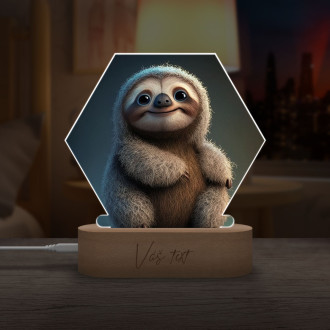 Dětská lampička Roztomilý animovaný lenochod