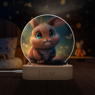 Dětská lampička Roztomilý animovaný králík