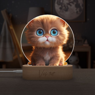 Dětská lampička Roztomilá animovaná kočka 1