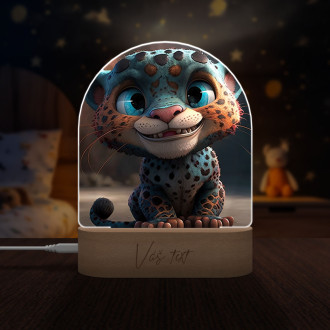 Dětská lampička Roztomilý animovaný leopard 1