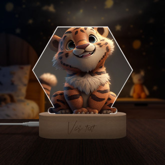 Dětská lampička Roztomilý animovaný tygr 2