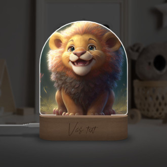 Dětská lampička Roztomilý animovaný lev 2