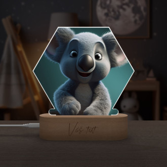 Dětská lampička Roztomilá animovaná koala