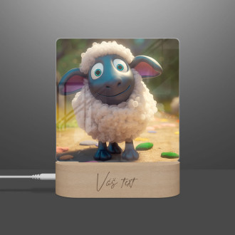 Dětská lampička Roztomilá animovaná ovečka